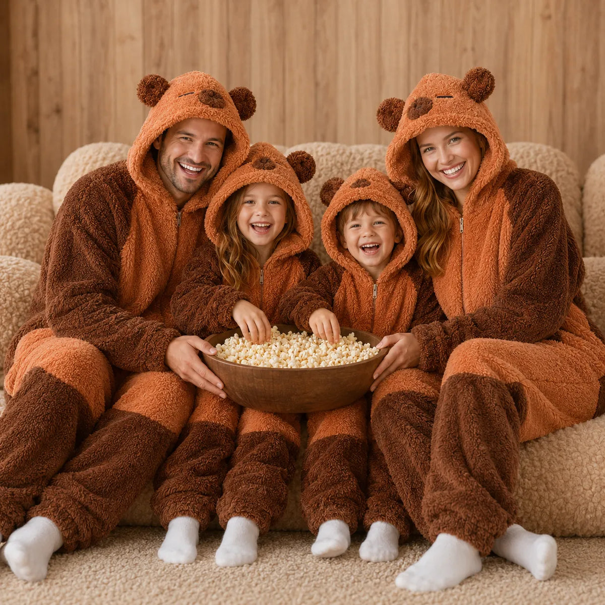Pyjama polaire en famille assortie