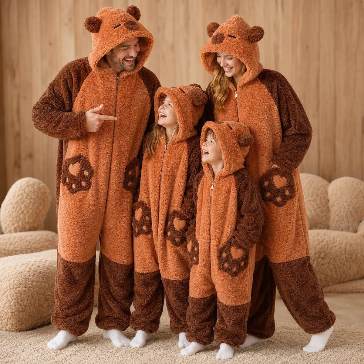 Pyjama polaire en famille assortie